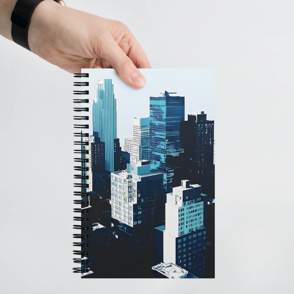 Urban Azure Canvas 
 Spiral Notebook | 140 pages