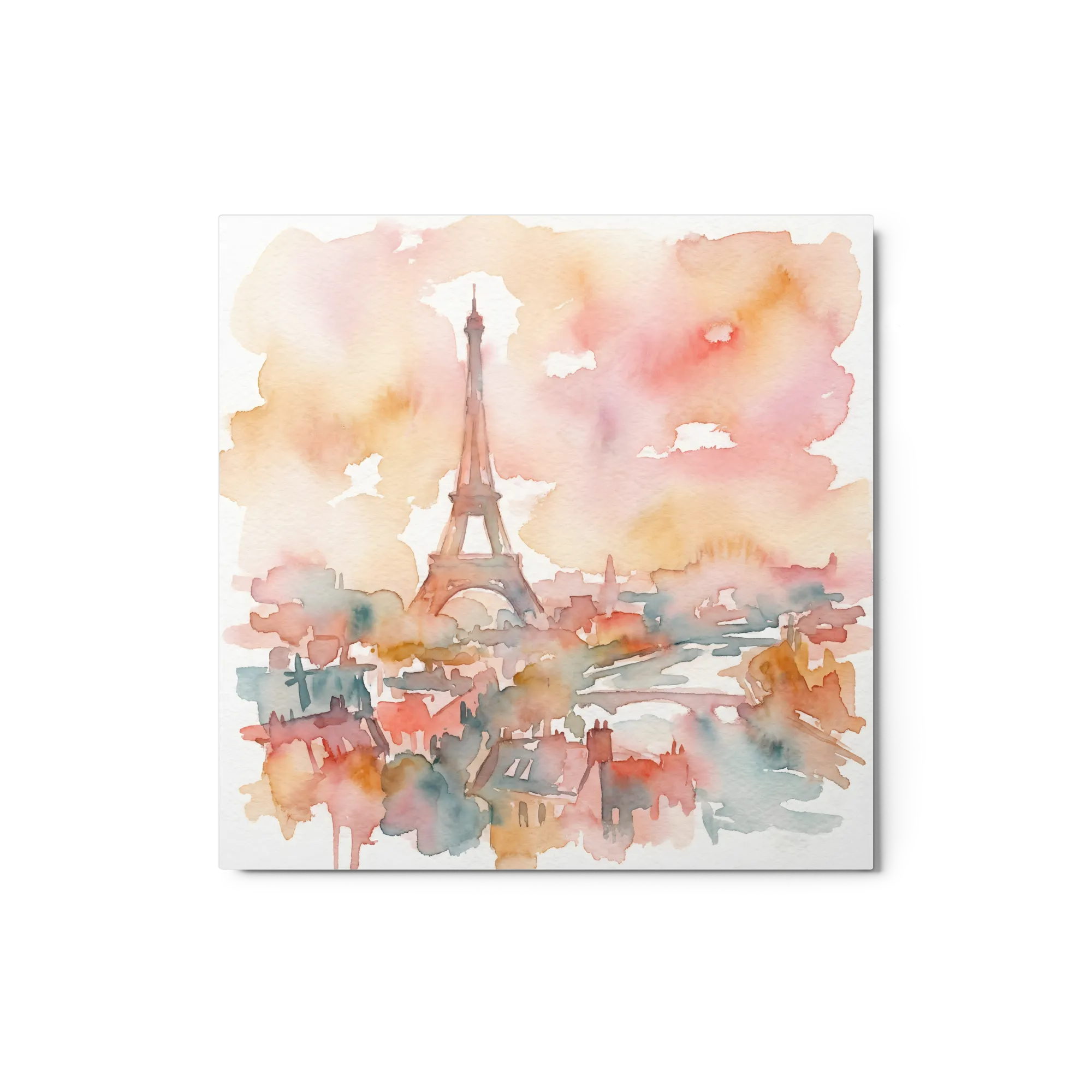 Parisian Dream in Watercolor 
 Canvas | 18″x 18″