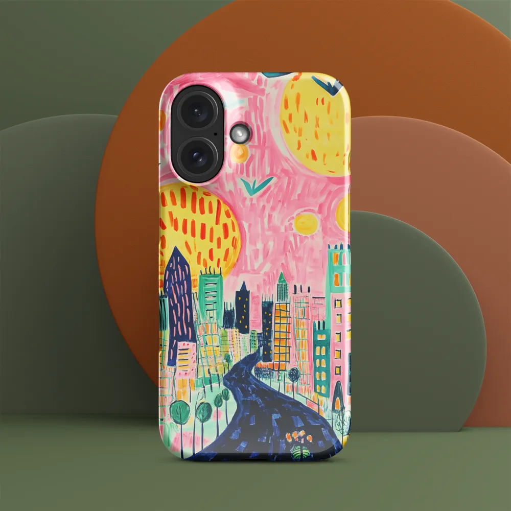 Vibrant Cityscape Odyssey 
 iPhone 15 Pro Max | Snap Case