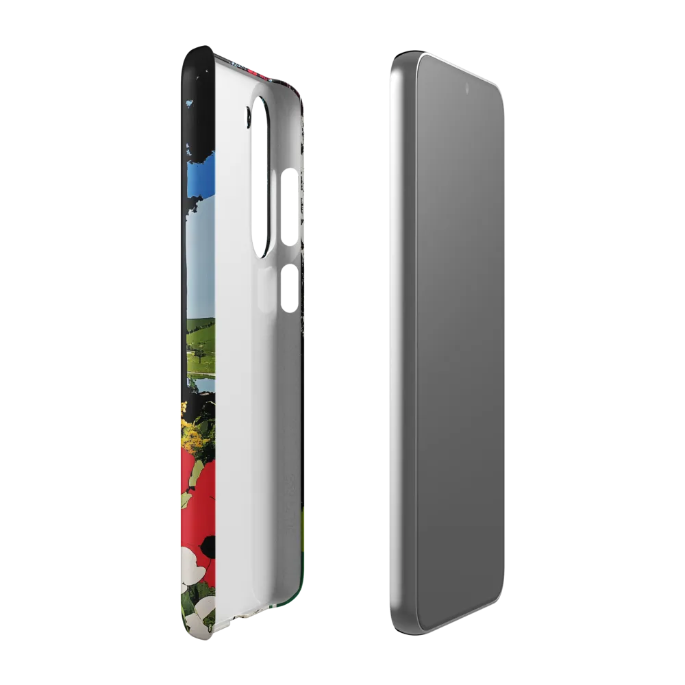 Vibrant Landscape with Pathway and Flowers | Phone Case