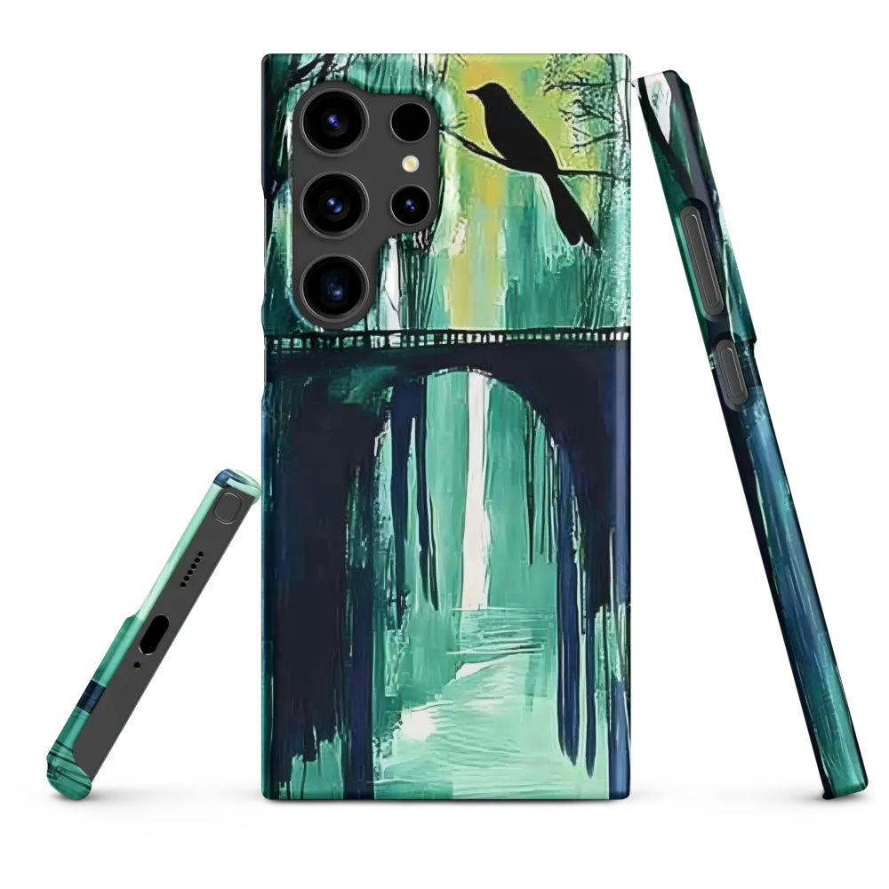 Abstract Bird on Bridge Art | Phone Case
