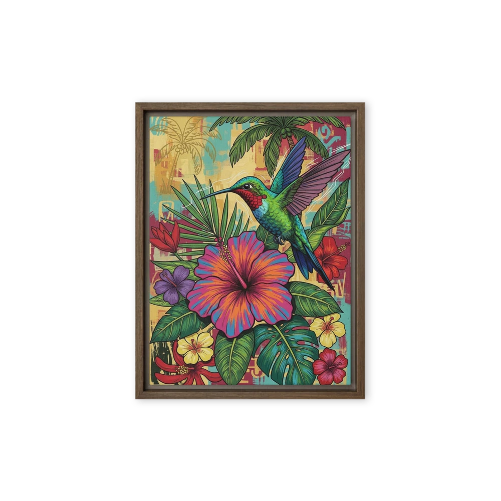 Hummingbird & Hibiscus | Art Print