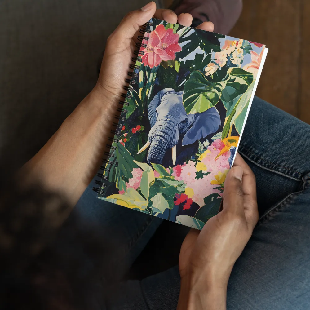 Hidden Jungle Elephant 
 Spiral Notebook | 140 pages