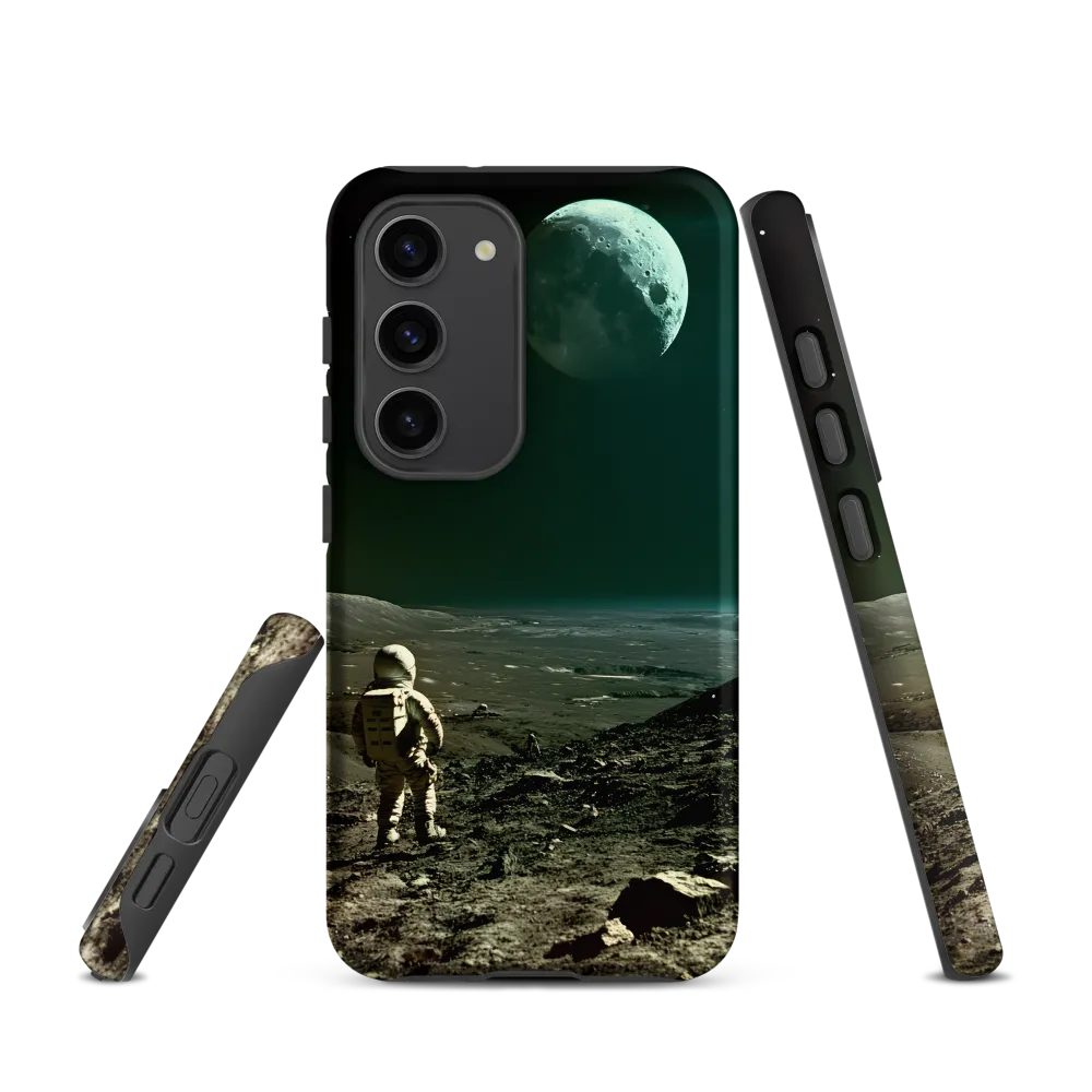 Astronaut on Lunar Landscape | Phone Case