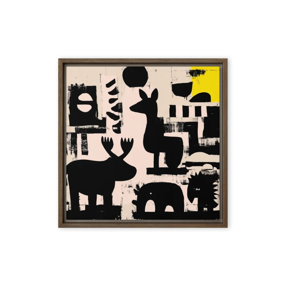Fauna Silhouettes 
 Canvas | 24″x 24″