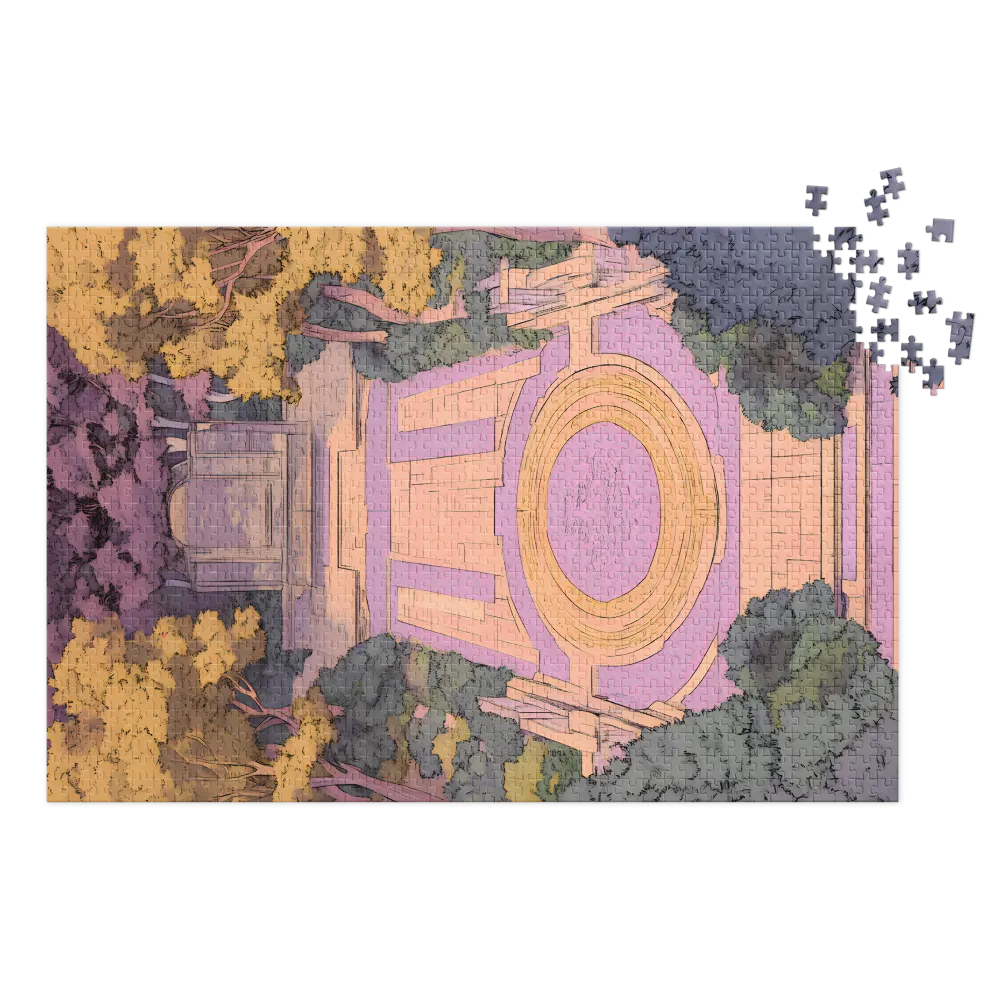 O Caminho Místico do Jardim 
 Puzzle em caixa de metal