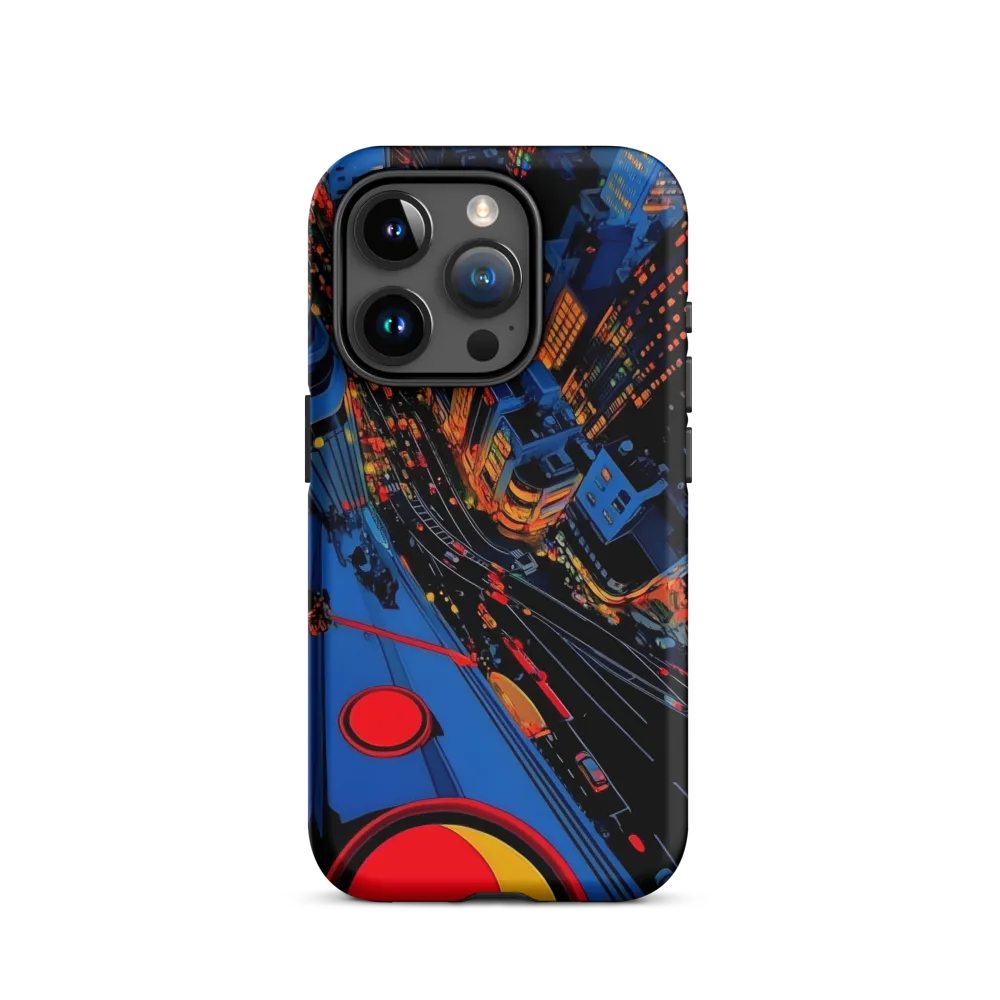 Futuristic Night Cityscape Illustration | Phone Case