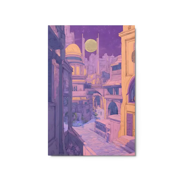 Celestial Metropolis Nightfall | Art Print