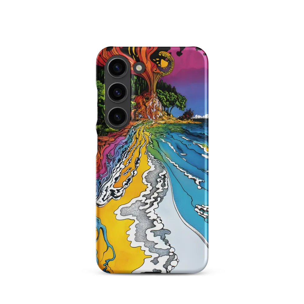 Psychedelic Beach Landscape Illustration | Phone Case