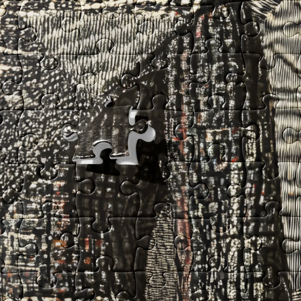 Urban Labyrinth Portrait 
 Jigsaw Puzzle in Tin Box