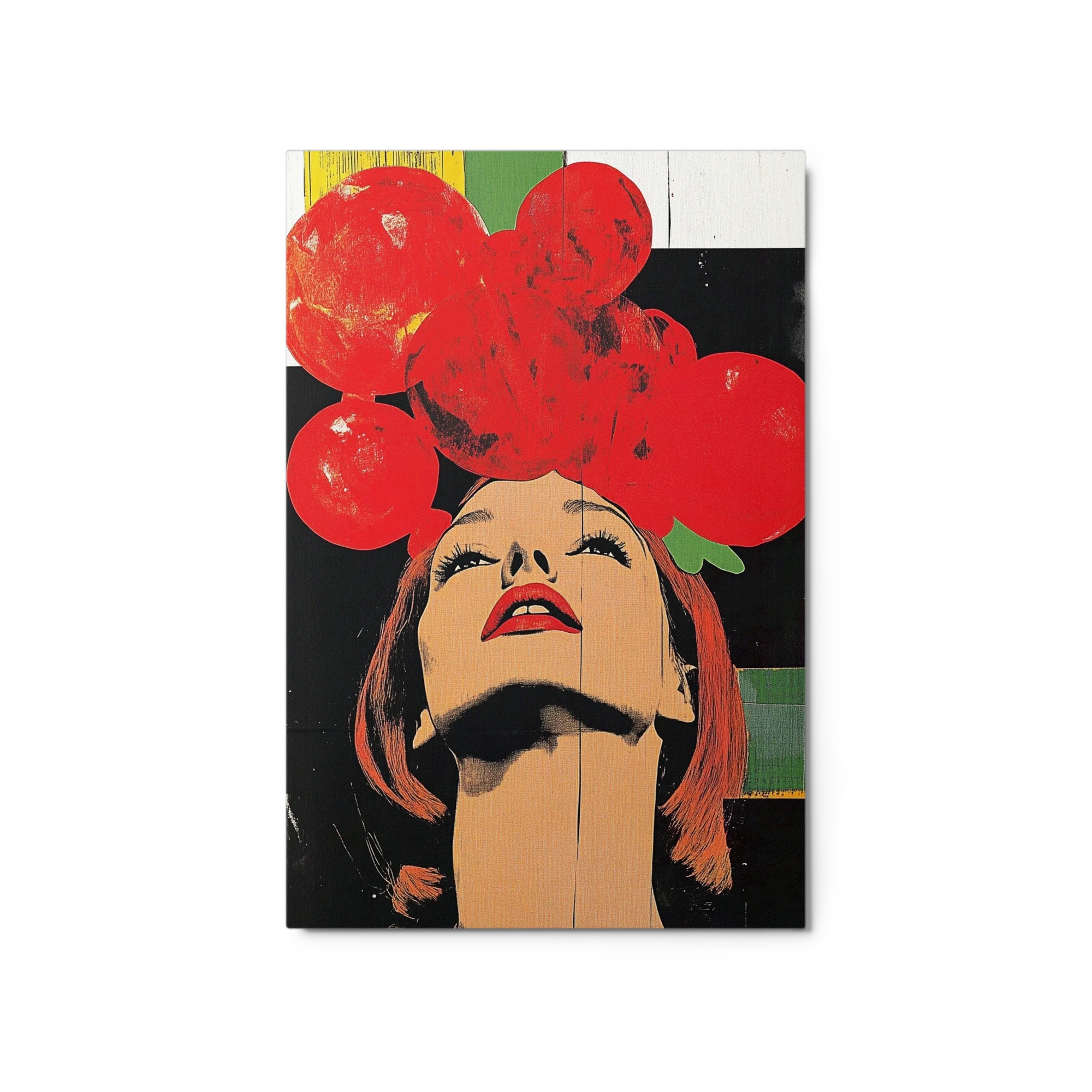 Pop Art Woman with Red Fruits