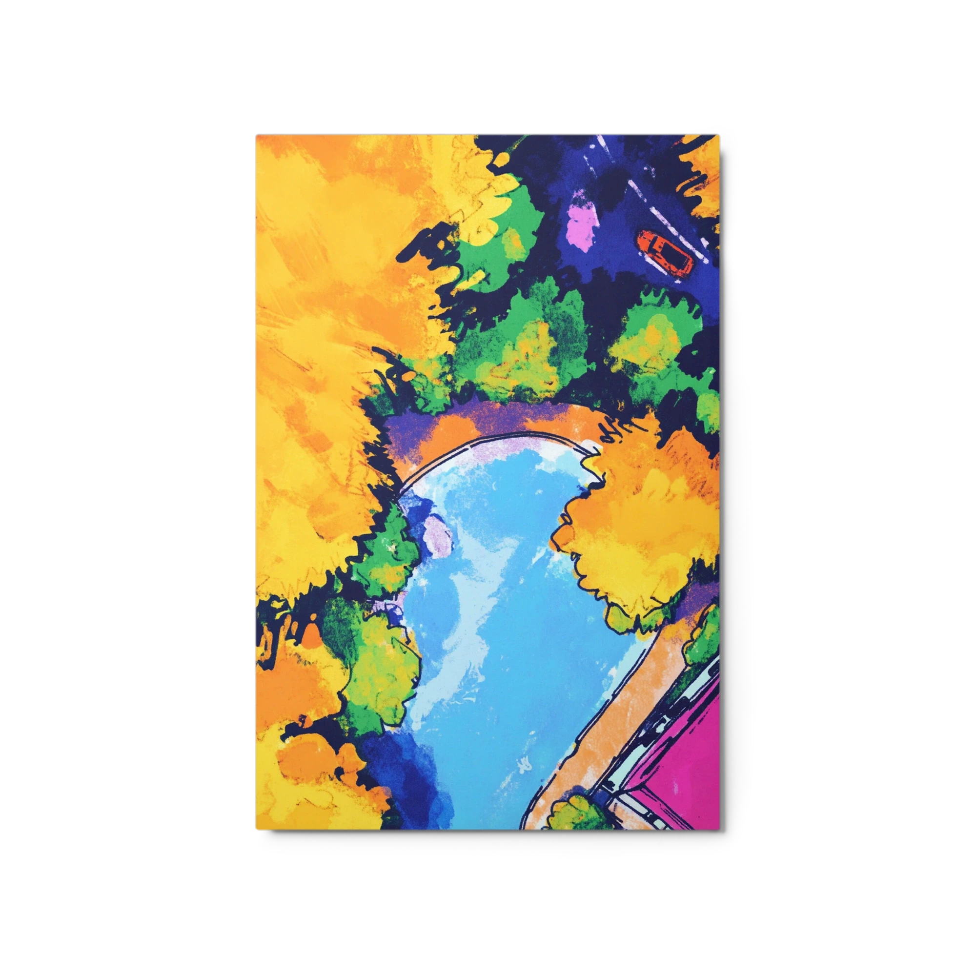 Aerial Landscape with River