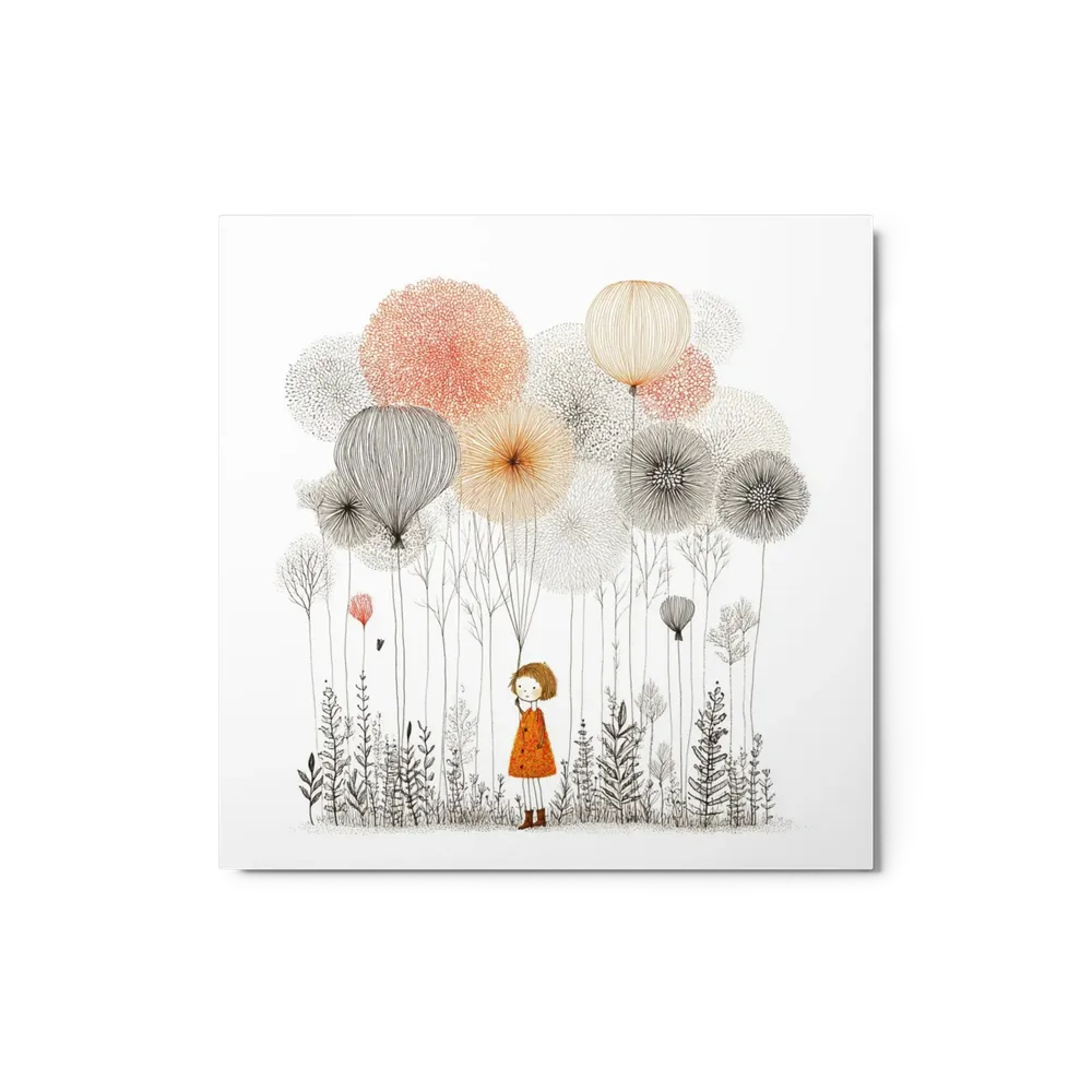 Girl Among Dandelions | Art Print