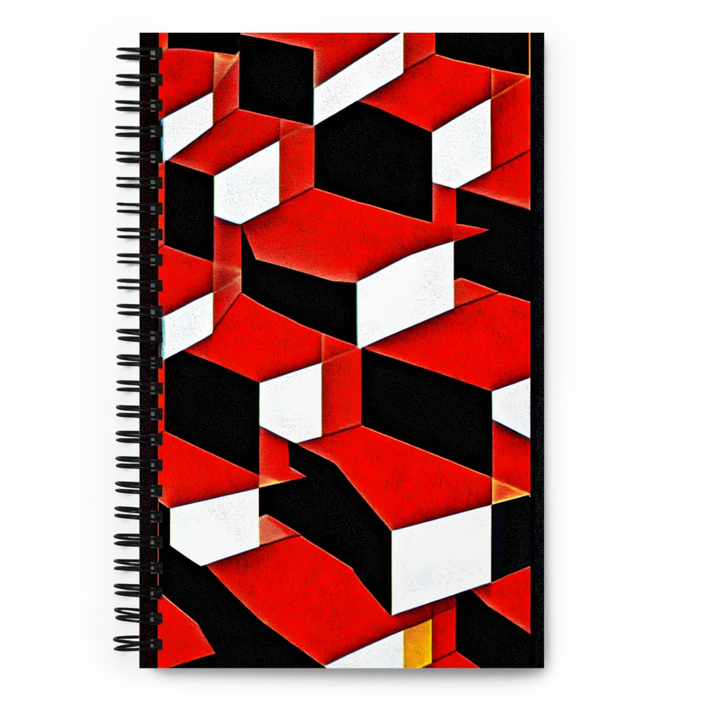 Three-Dimensional Cubes 
 Spiral Notebook | 140 pages