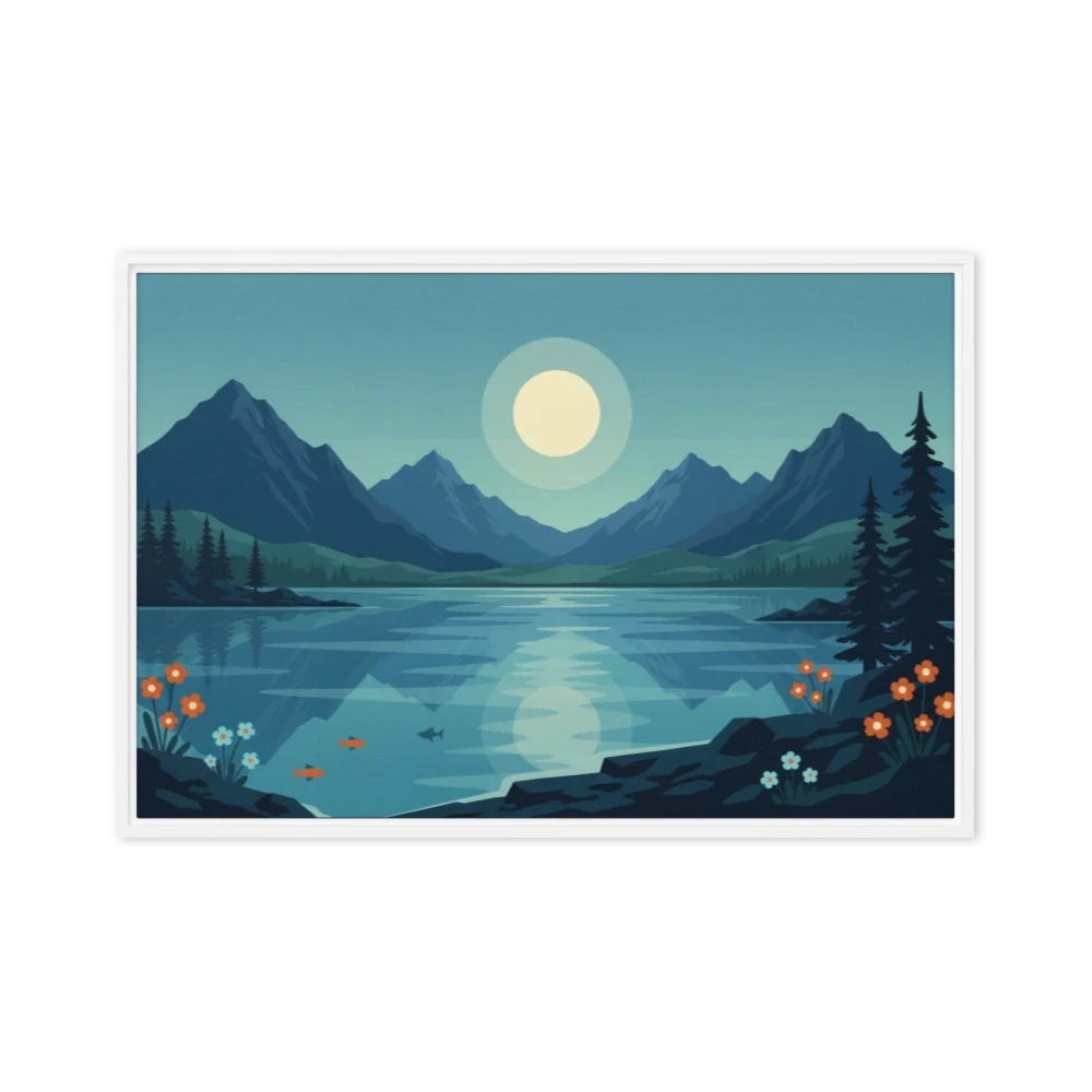 Serene Mountain Reflection | Art Print