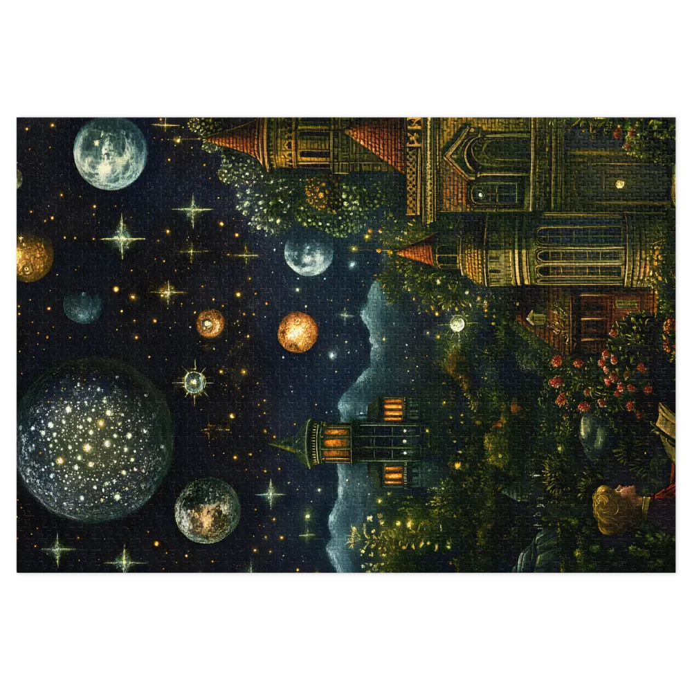 Sonho de Jardim Celestial 
 Puzzle em caixa de metal