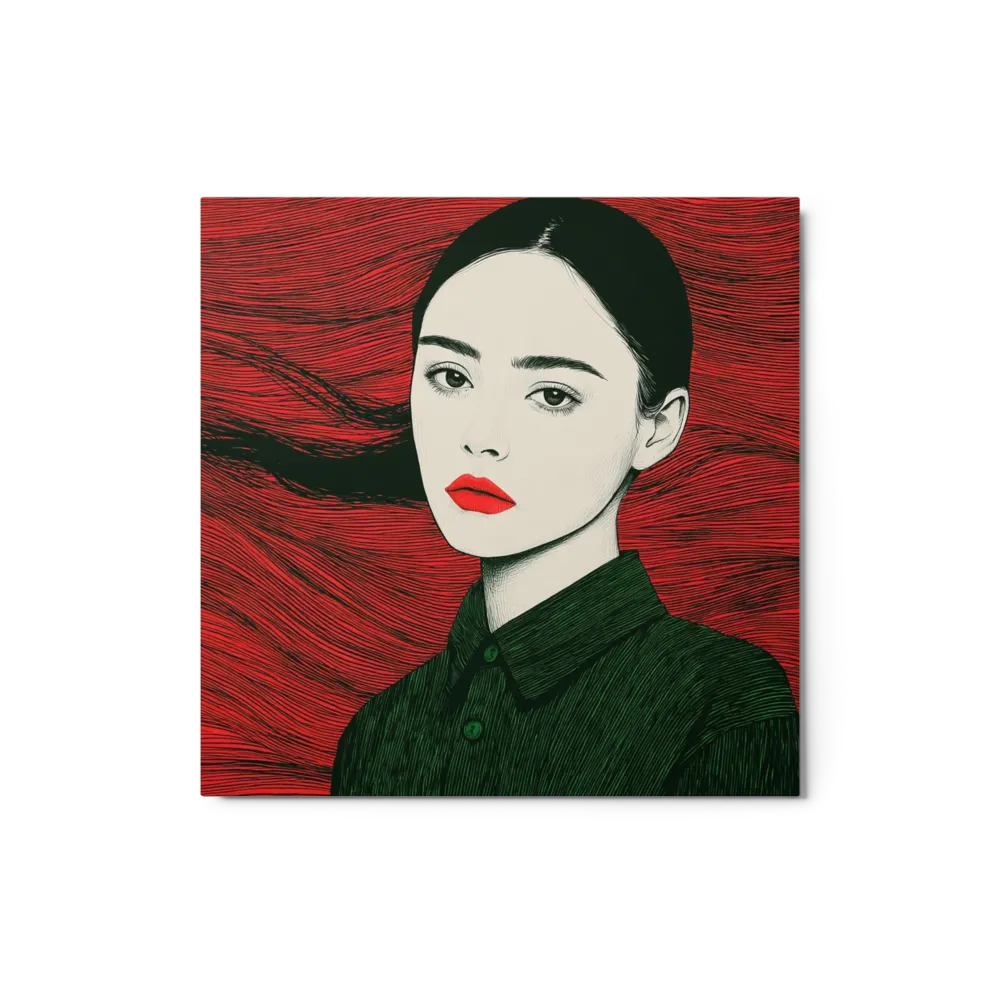 Woman in Red and Green