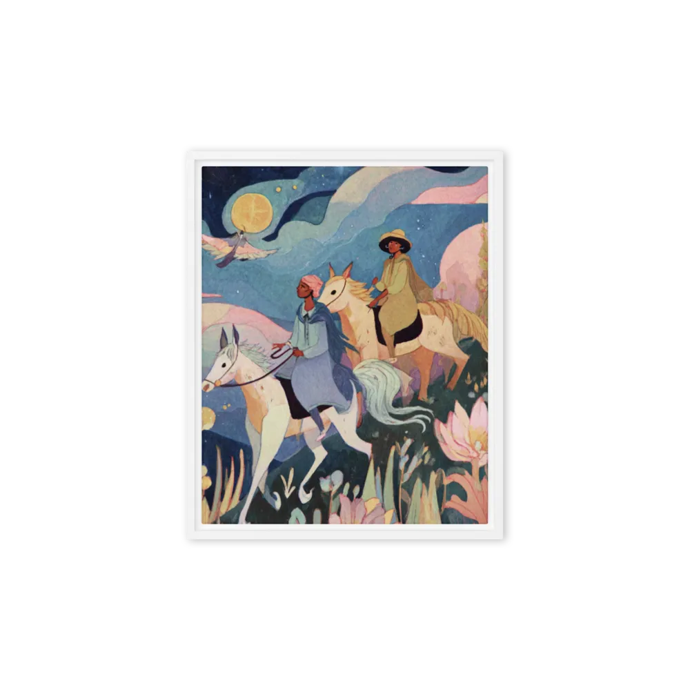 Midnight Journey 
 Poster with Black Frame | 12″x 12″