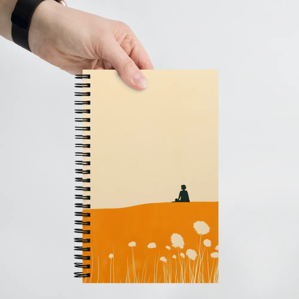 Serene Hilltop Silhouette 
 Spiral Notebook | 140 pages