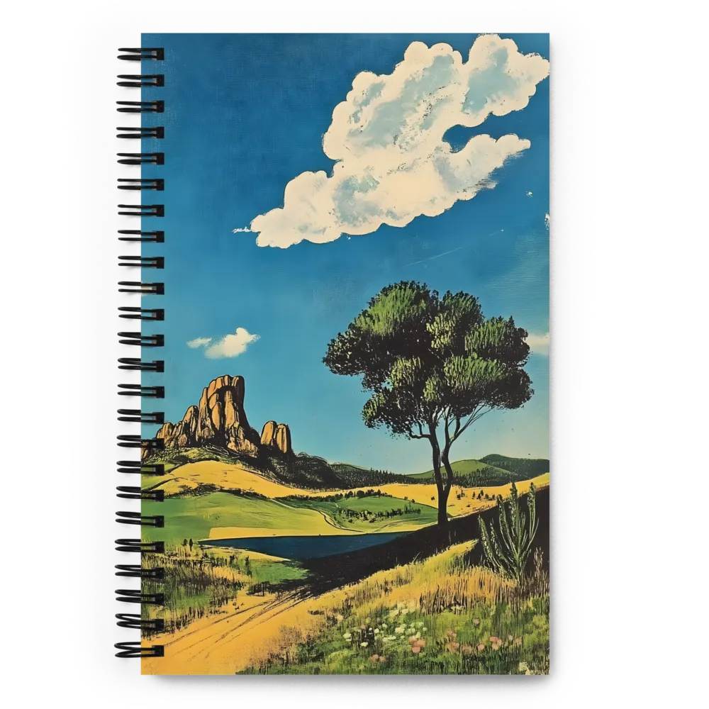 Tranquil Mountain Landscape 
 Spiral Notebook | 140 pages