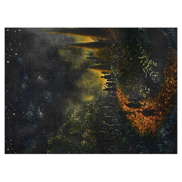 Surreal Night Landscape with Figures | Jigsaw Puzzle (252/520 pieces)