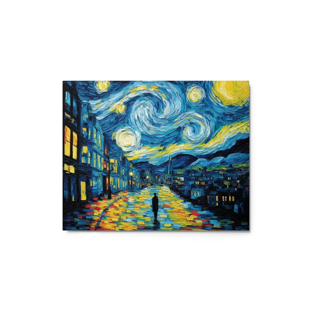 A Starry Night City Stroll | Art Print