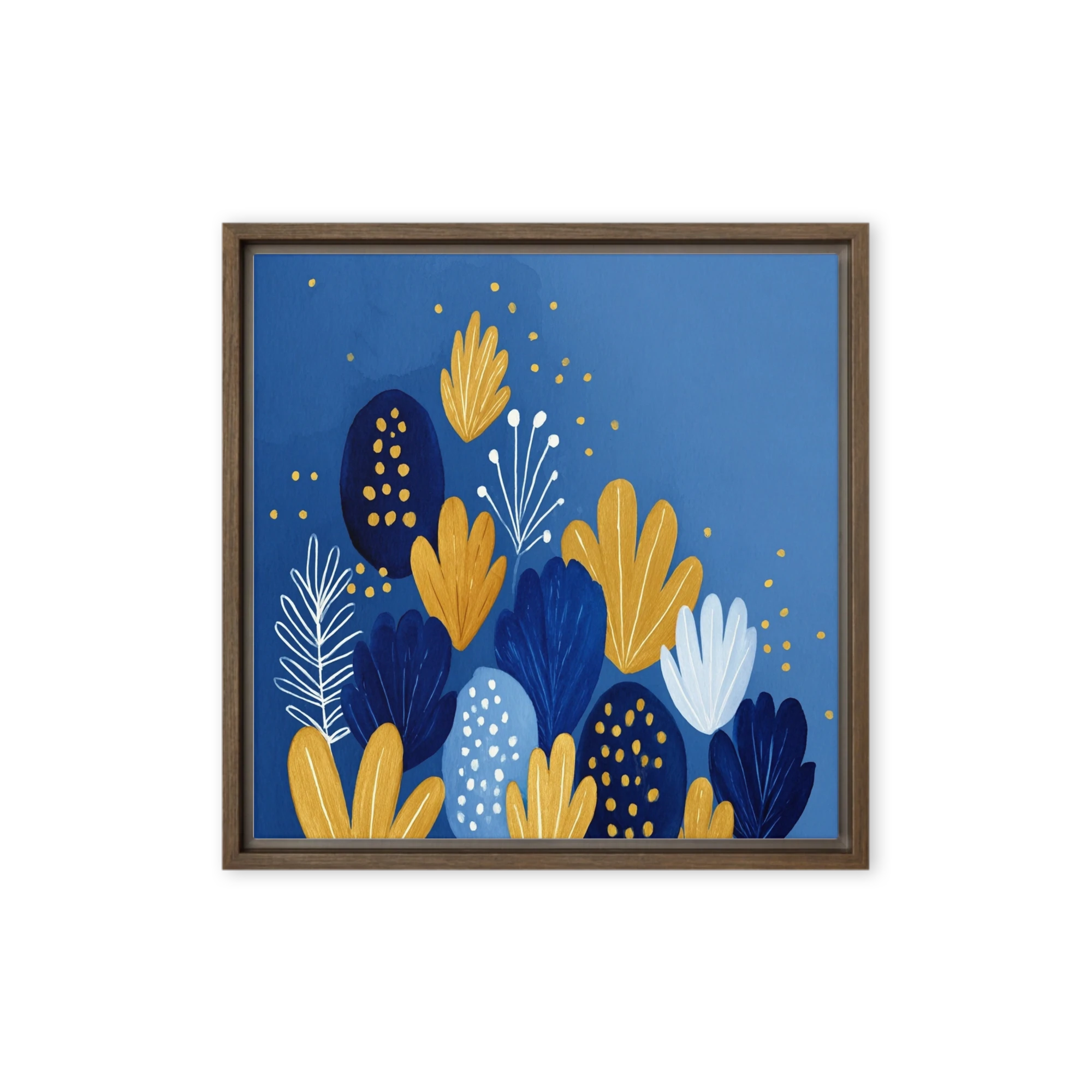 Cobalt & Gold Flora