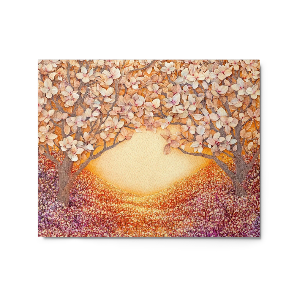 Golden Blossom Gateway | Art Print