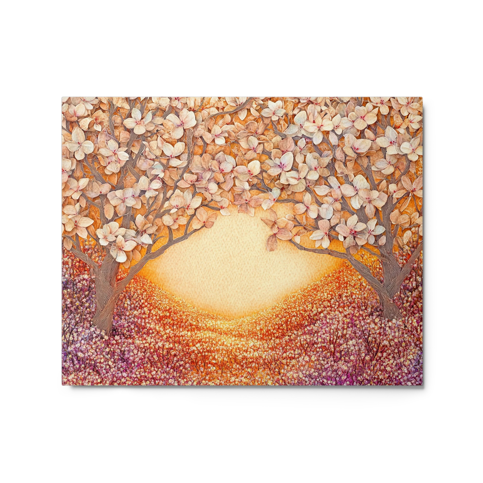 Golden Blossom Gateway | Art Print