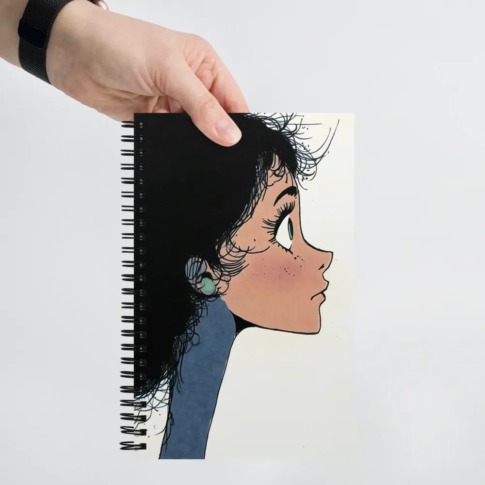 Girl in Profile 
 Spiral Notebook | 140 pages