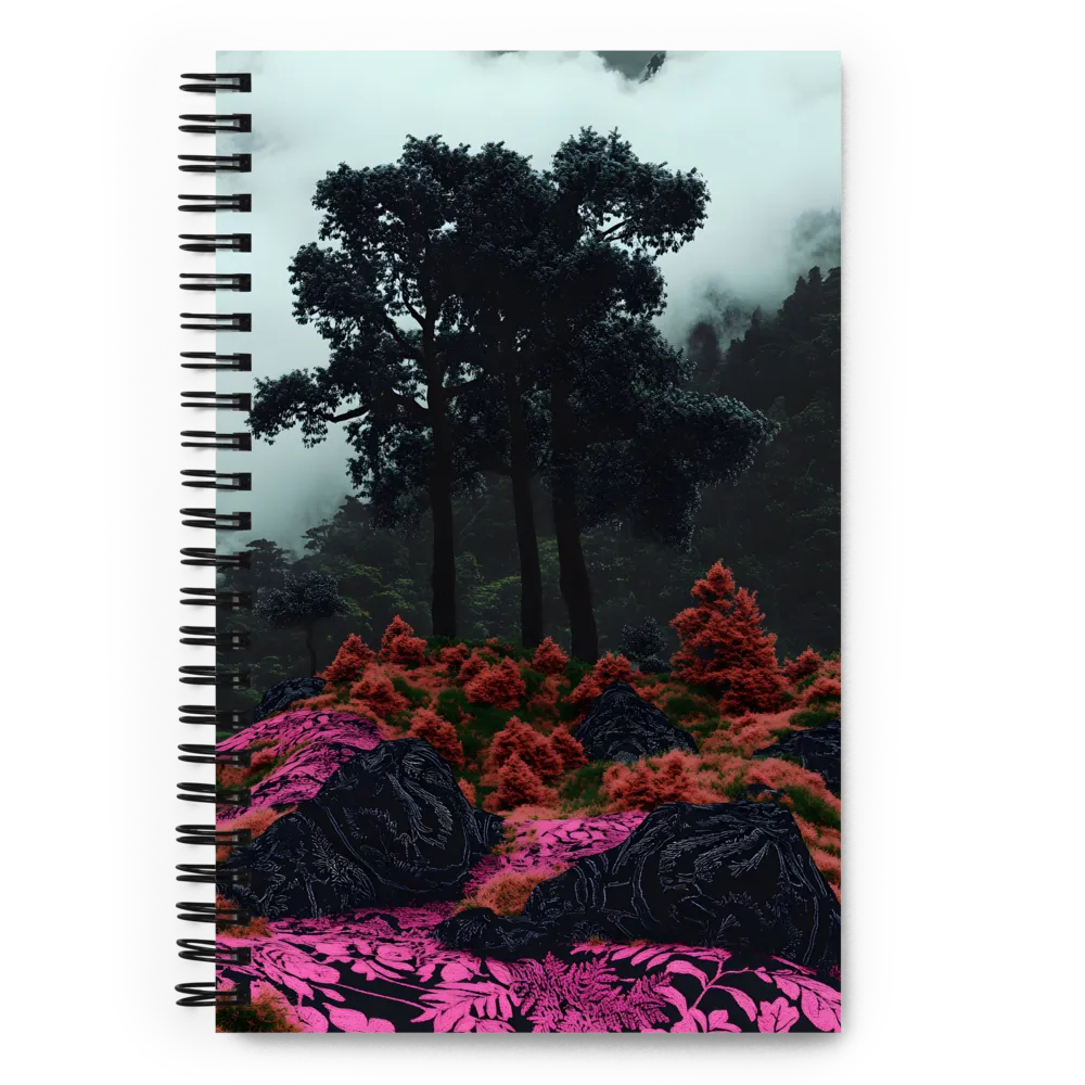 Mystical Magenta Forest 
 Spiral Notebook | 140 pages