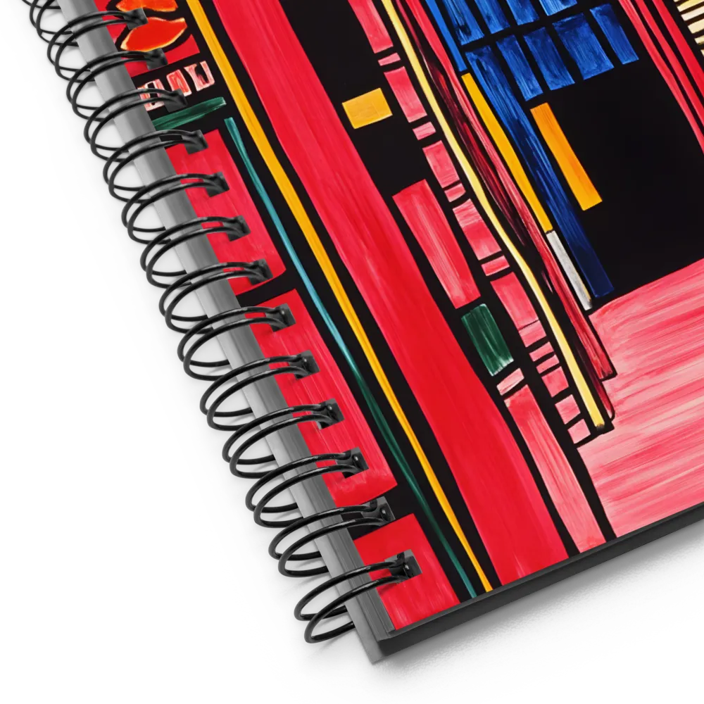 Vibrant Stained Archway 
 Spiral Notebook | 140 pages