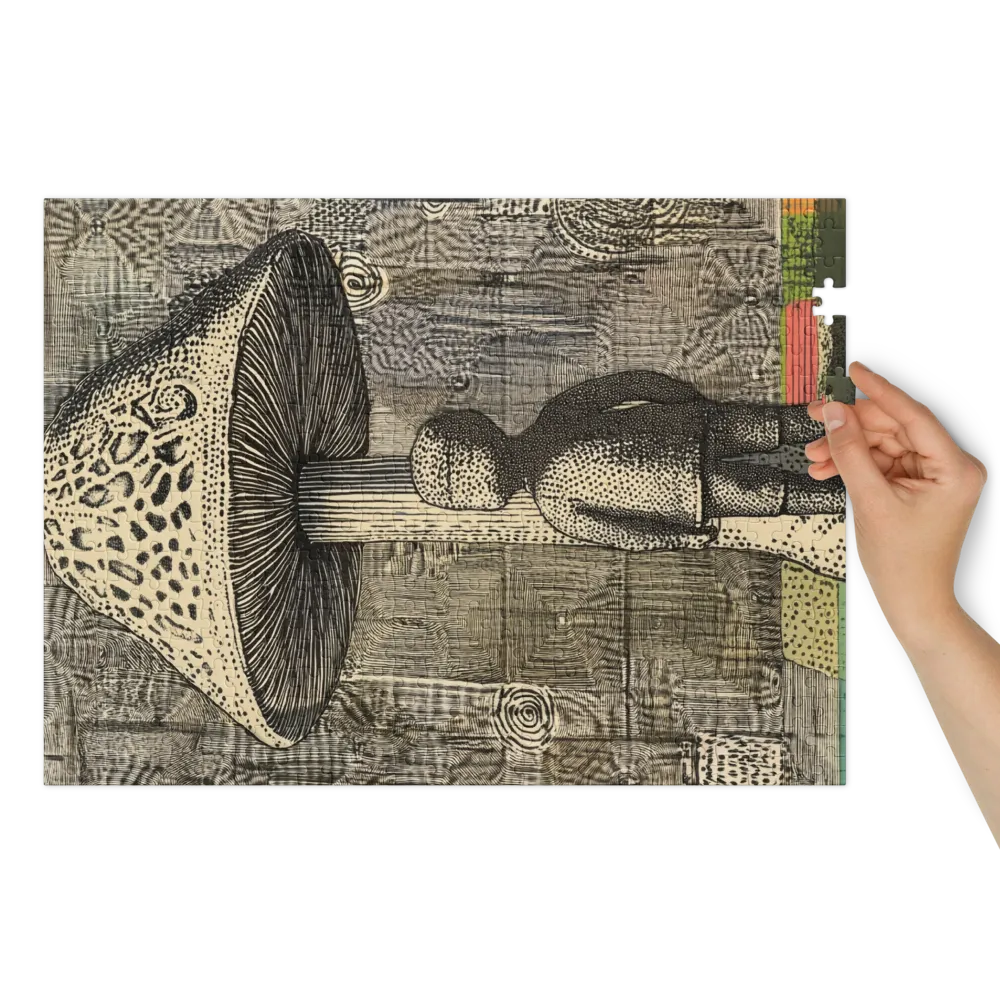 Surreal Child with Mushroom | Jigsaw Puzzle (252/520 pieces)