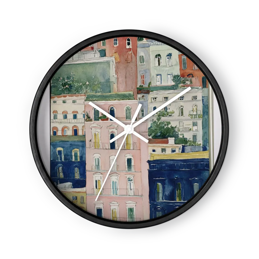 Mediterranean Facades | Wall Clock