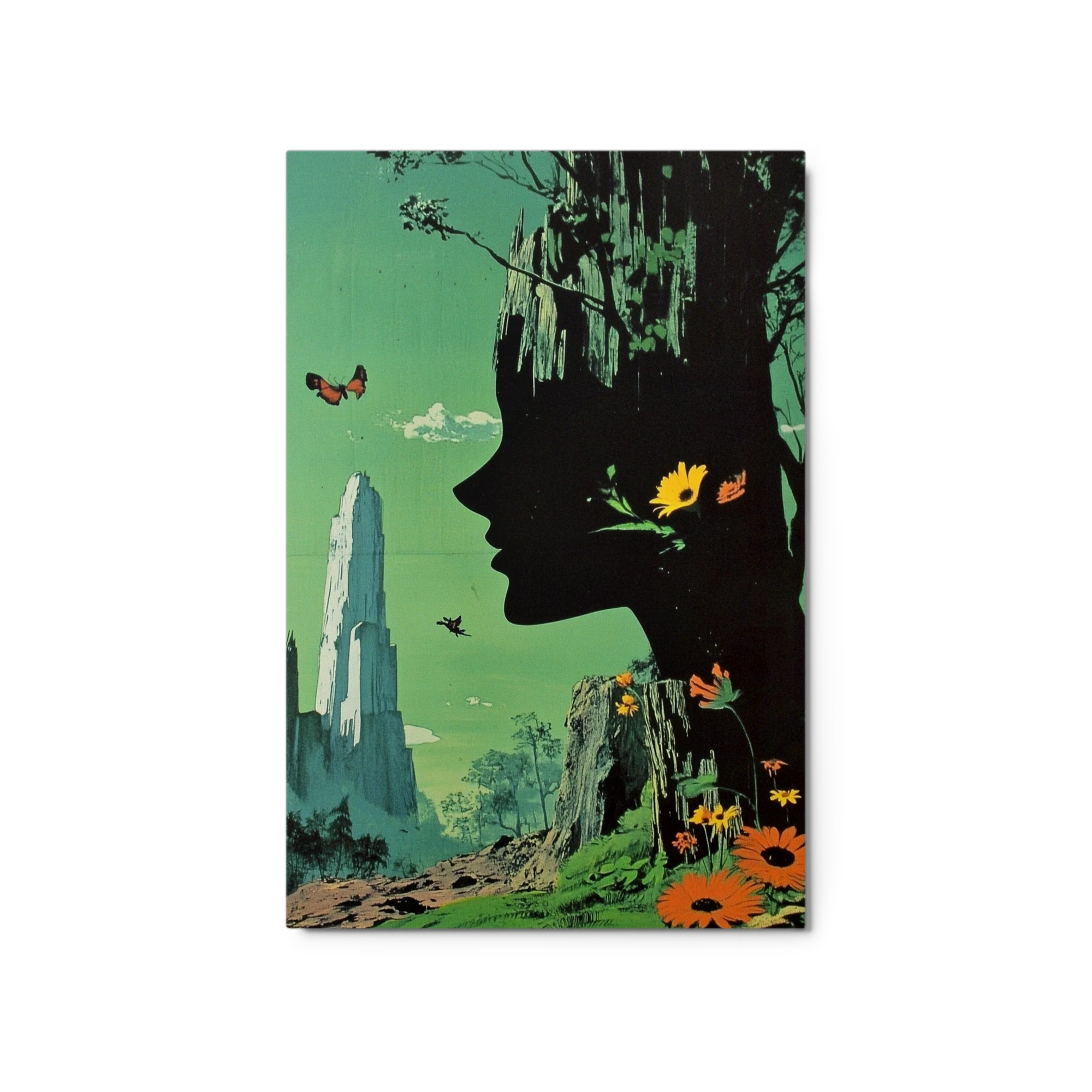 Nature-Merged Silhouette