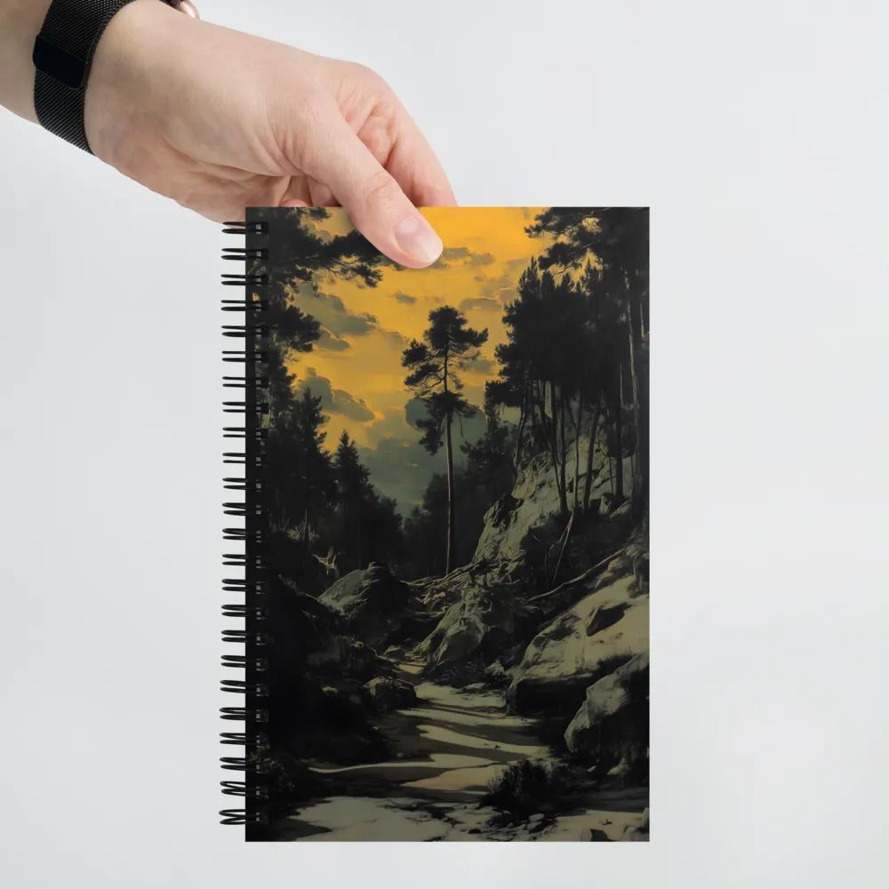 Path Through the Golden Forest 
 Spiral Notebook | 140 pages
