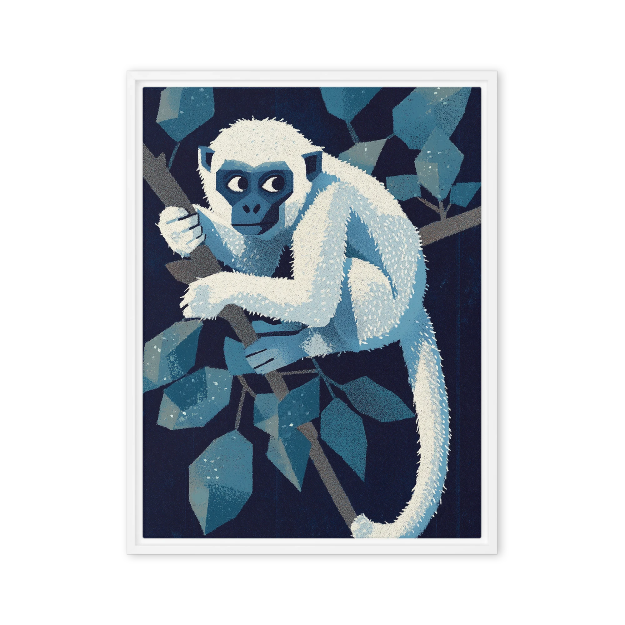 Curious White Monkey
