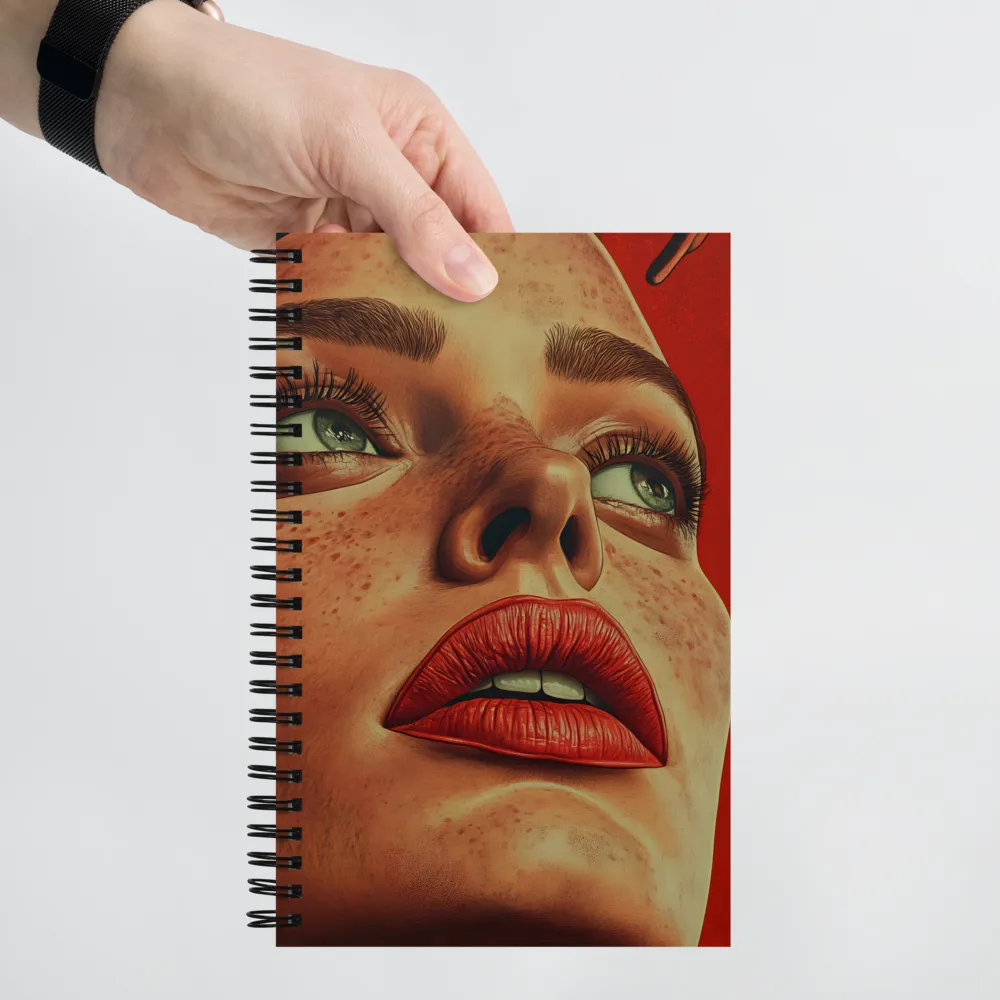Intense Gaze Portrait 
 Spiral Notebook | 140 pages