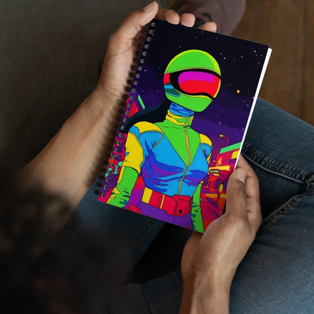 Cosmic City Wanderer 
 Spiral Notebook | 140 pages