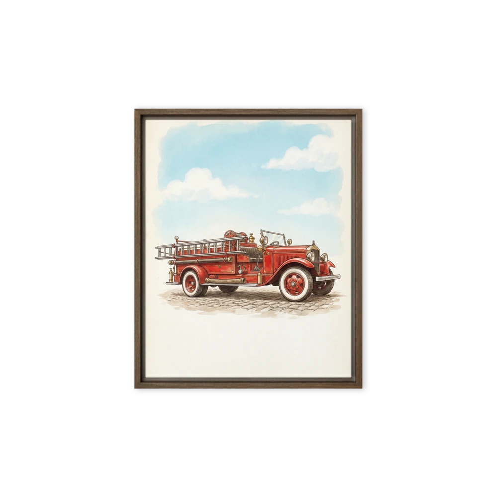 Classic Fire Engine | Art Print