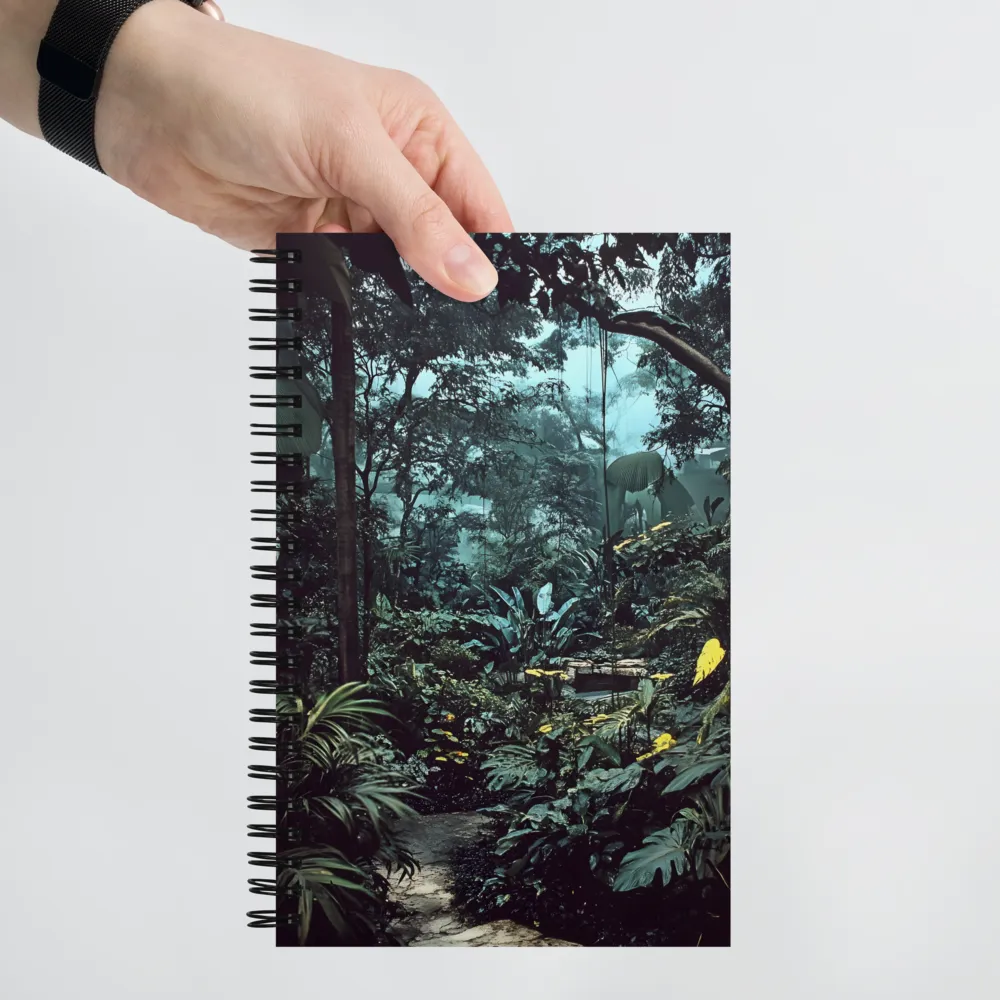 Misty Jungle Path 
 Spiral Notebook | 140 pages