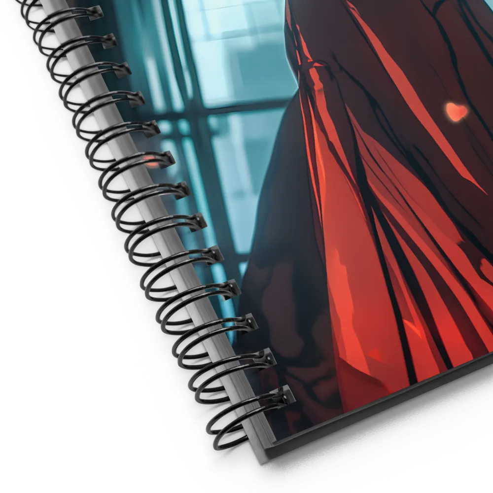 Crimson Bloom 
 Spiral Notebook | 140 pages
