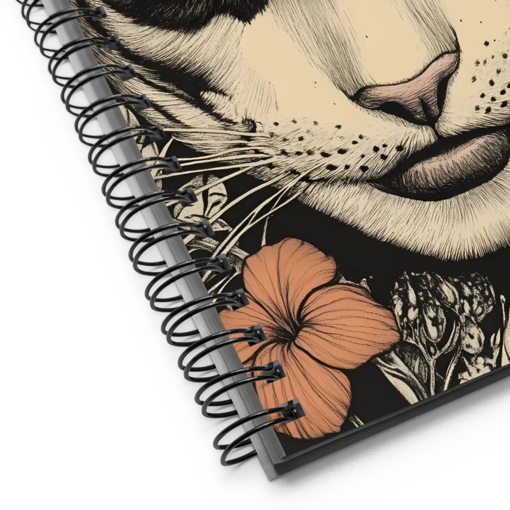 Feline Bloom 
 Spiral Notebook | 140 pages