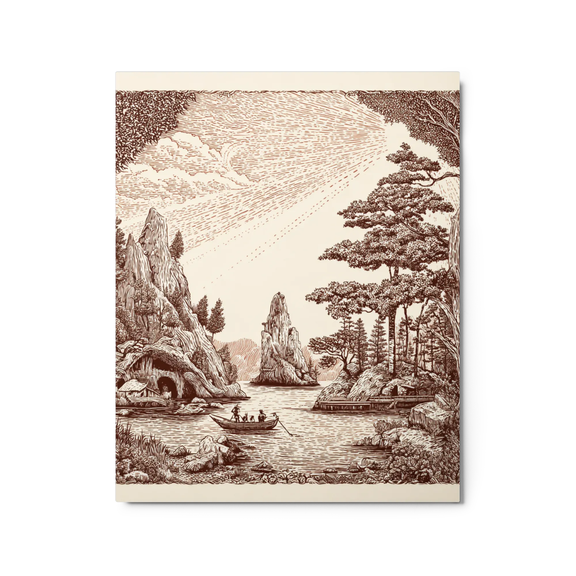 Mystical Engraved Landscape