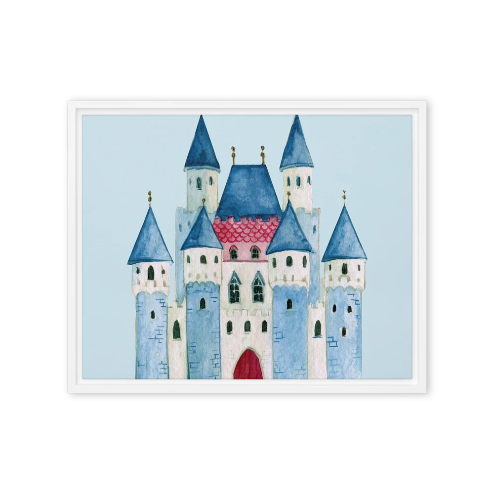 Whimsical Blue Castle | Art Print