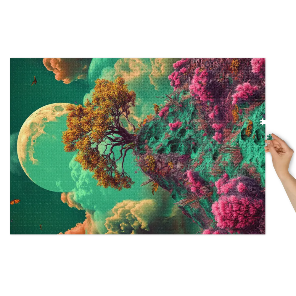 Lunar Bloomscape 
 Jigsaw Puzzle in Tin Box