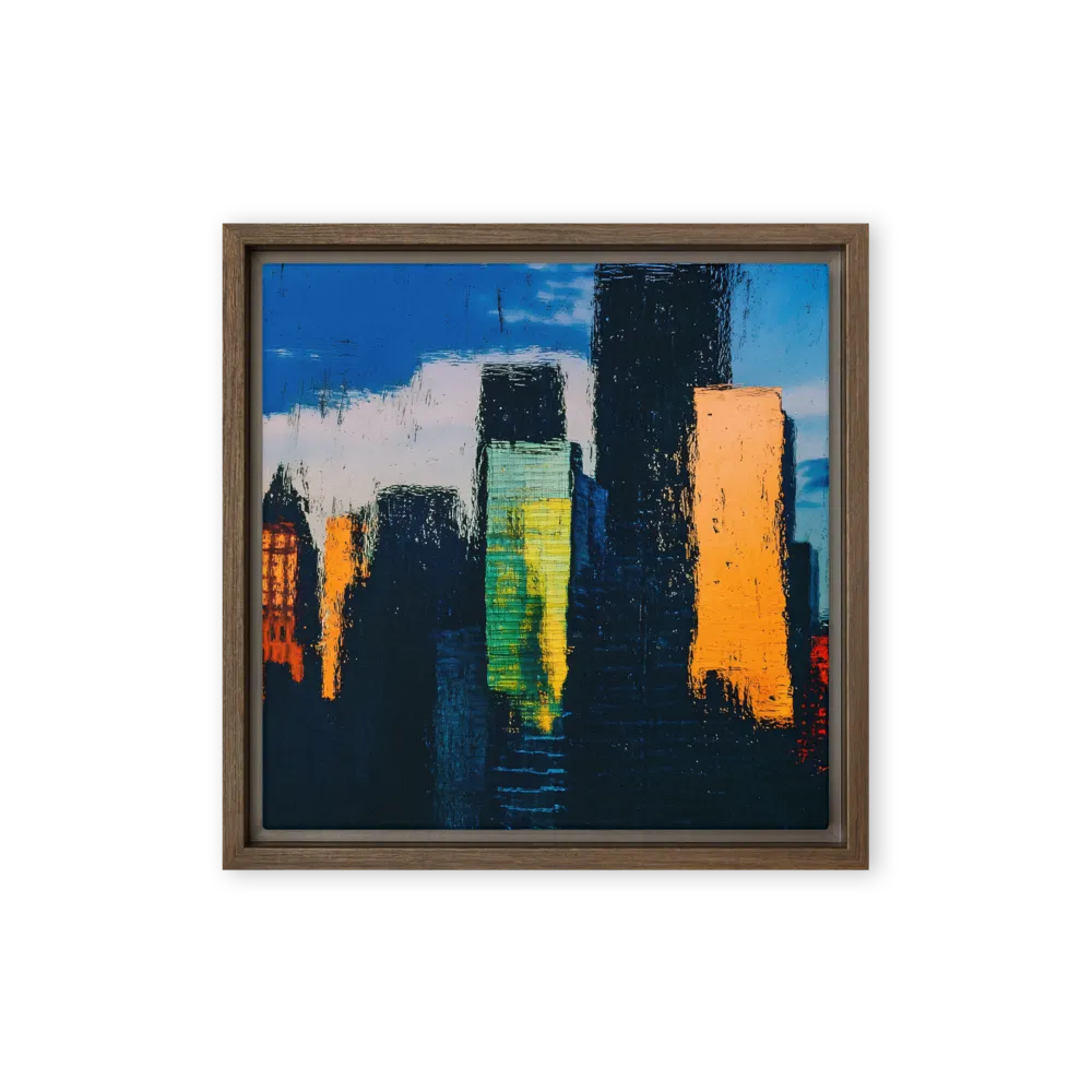 Modern Wall Art with Impasto and Graphic Depth — Texture & Depth