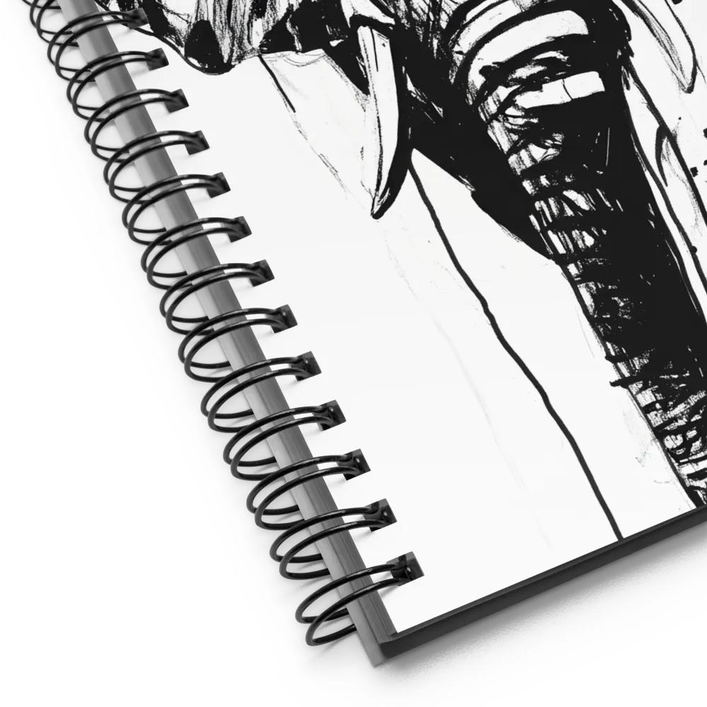 Elephant with Crimson Flower 
 Spiral Notebook | 140 pages