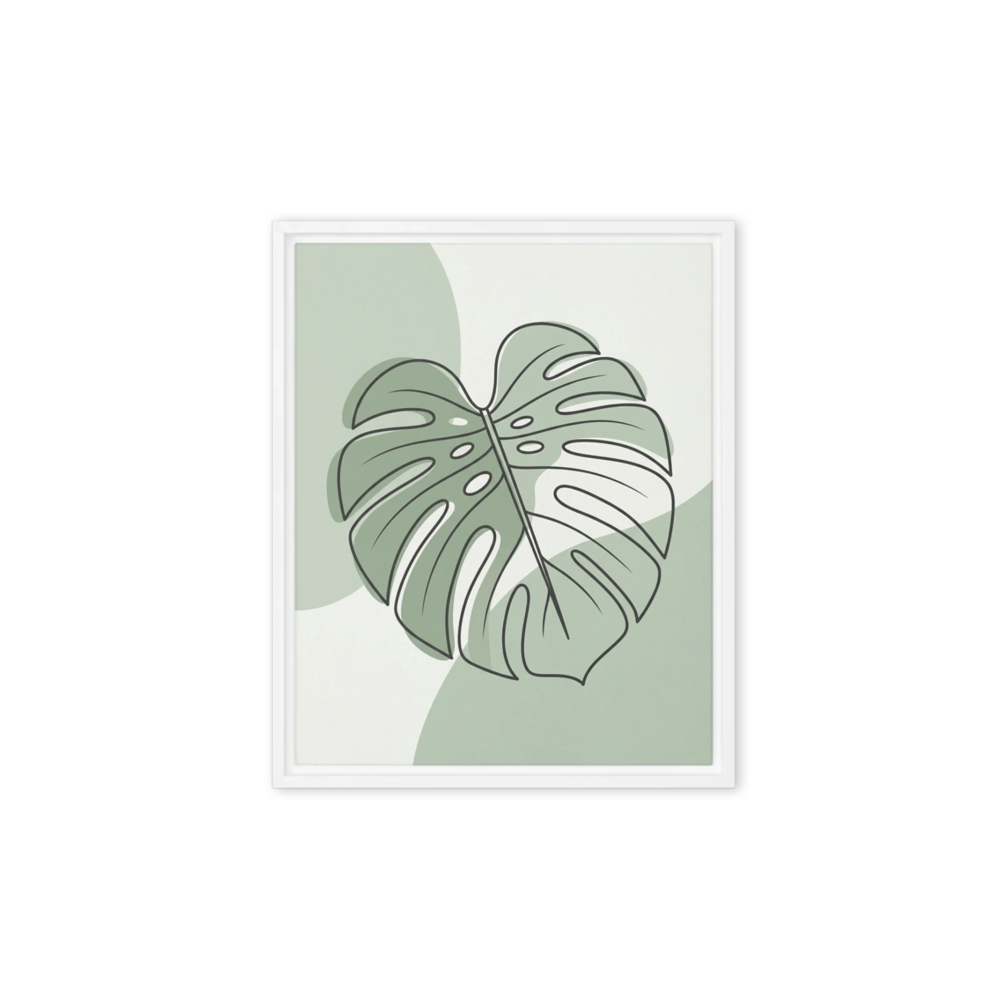Sage Monstera Leaf