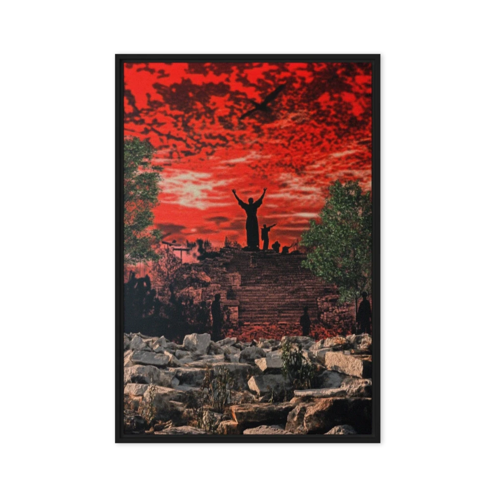 Dramatic Landscape with Silhouettes